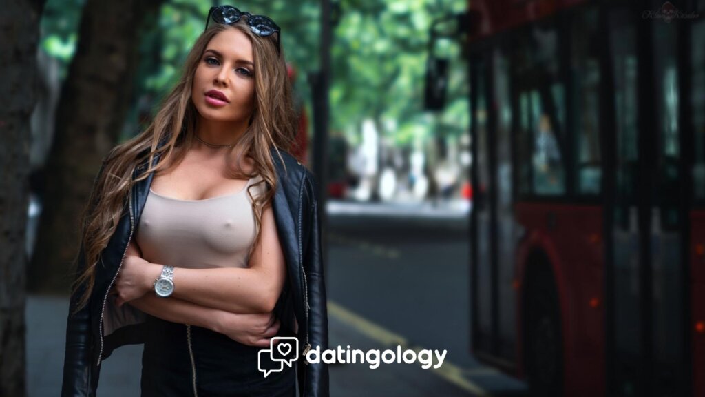 Polish girl in the street.
